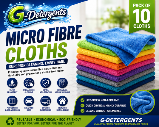 Pack of 10 microfiber cloths