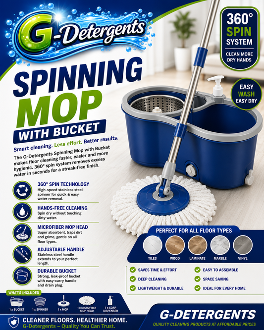 Spining mop with bucket